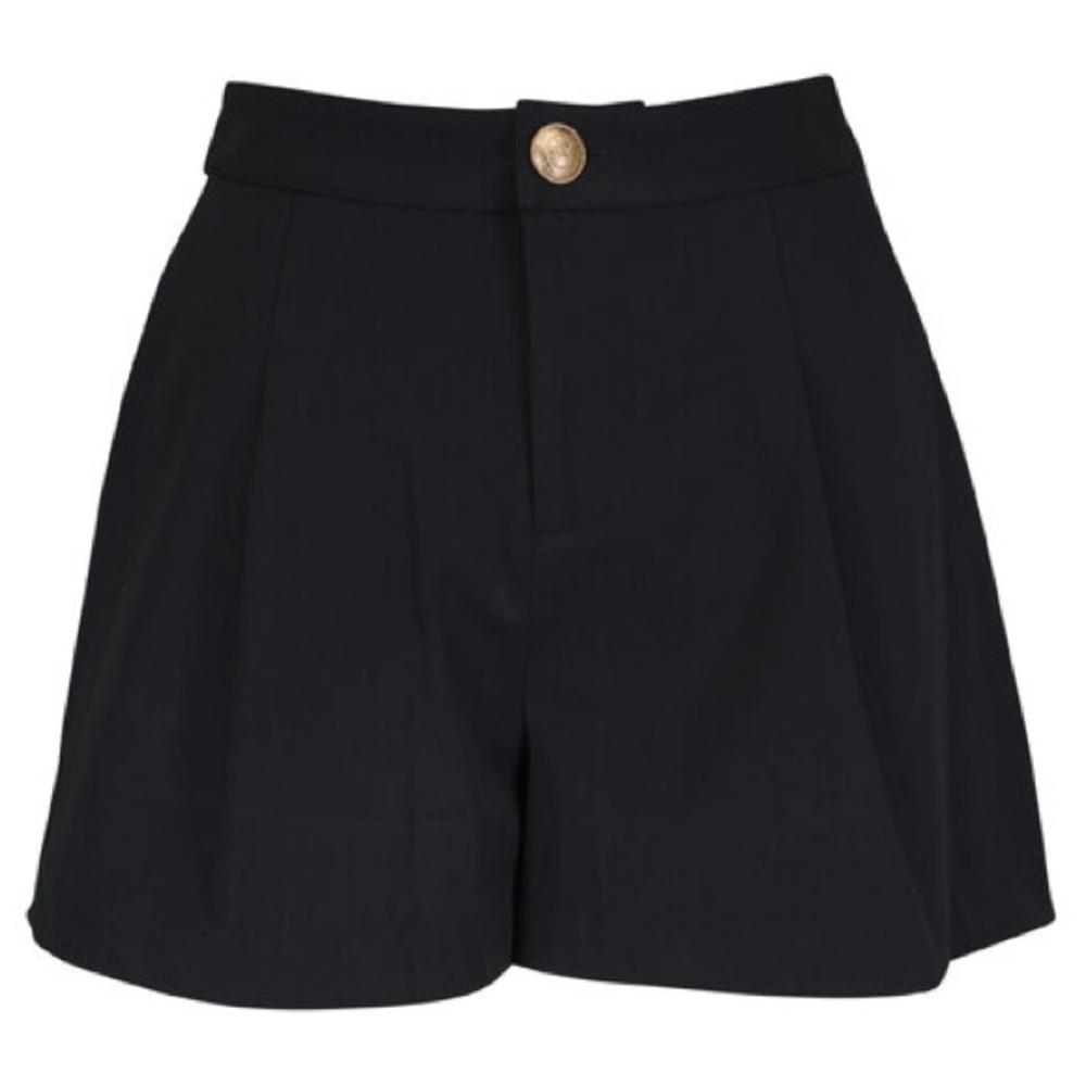 Zara high-waisted black tailored shorts size Small